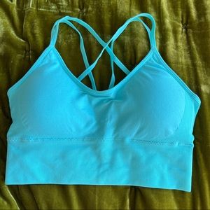NVGTN Aqua Flourish Seamless Bra Medium NWOT